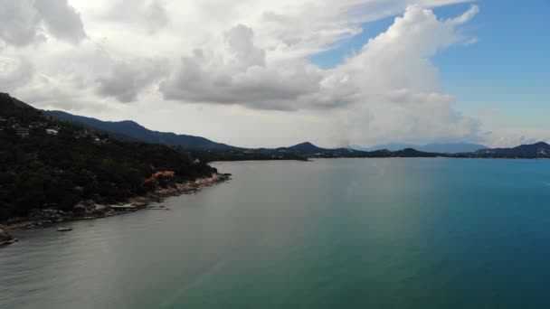 Marina Indah Dengan Pantai Tropis Liburan Dan Perjalanan — Stok Video