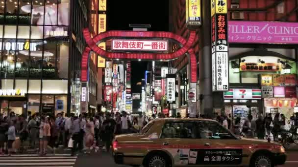 Tokyo Japan Juli 2018 Människor Som Går Över Shibuya — Stockvideo