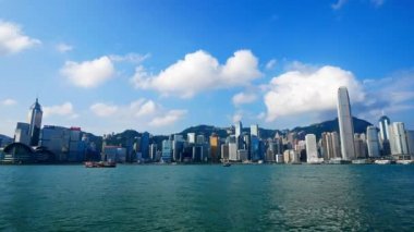 4K Zaman dilimi Hong Kong şehrinin siluetini eritti