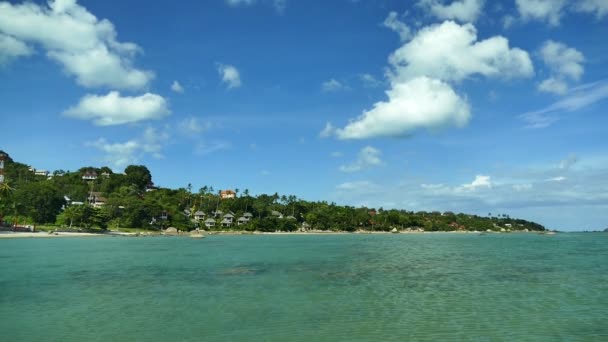 Pittoresco Porto Turistico Con Spiaggia Tropicale Vacanze Viaggi — Video Stock