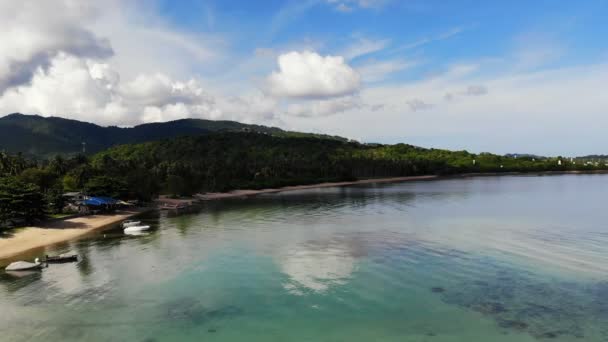 Pittoreske Jachthaven Met Tropisch Strand Vakantie Reizen — Stockvideo