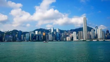 4K Zaman dilimi Hong Kong şehrinin siluetini eritti