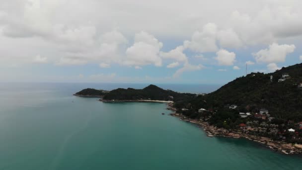 Vue Aérienne Incroyable Sur Mer Île Tropicale — Video