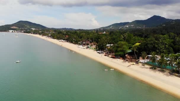 Increíble Vista Aérea Del Mar Isla Tropical — Vídeo de stock