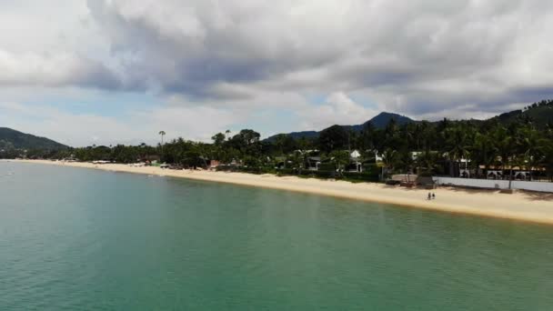 Amazing Aerial View Sea Tropical Island — Stock Video