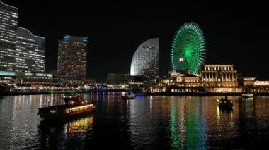 Yokohama gece manzarasının zamanlaması, Japonya