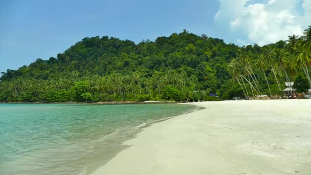 Pitoresca Marina Com Praia Tropical Férias Viagens — Vídeo de Stock