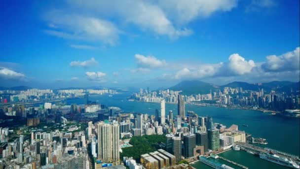 Time Lapse Horizonte Cidade Hong Kong — Vídeo de Stock