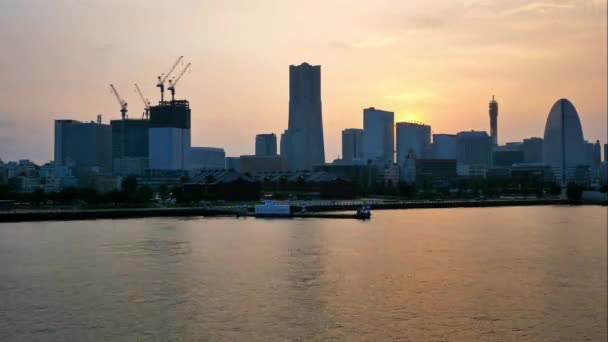 Time Lapse View Van Yokohama Japan — Stockvideo