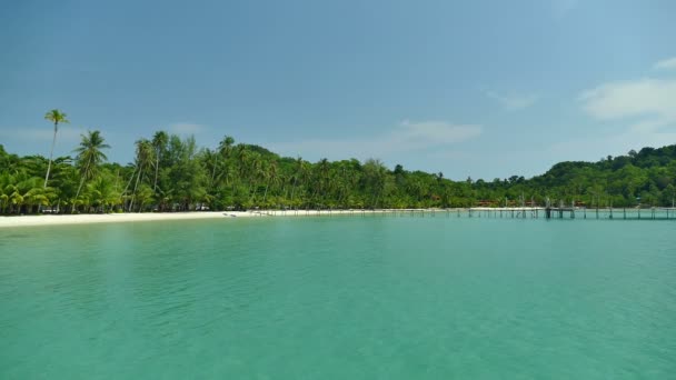 Pintoresca Marina Con Playa Tropical Vacaciones Viajes — Vídeos de Stock