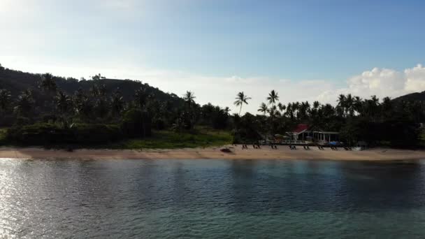 Increíble Vista Aérea Del Mar Isla Tropical — Vídeos de Stock