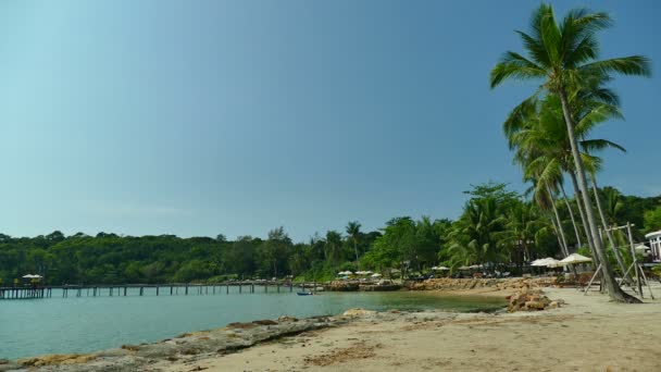 Pitoresca Marina Com Praia Tropical Férias Viagens — Vídeo de Stock