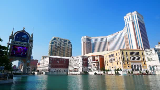 Macau Cina Settembre 2018 Hotel Casinò Veneziani Macao Cina — Video Stock