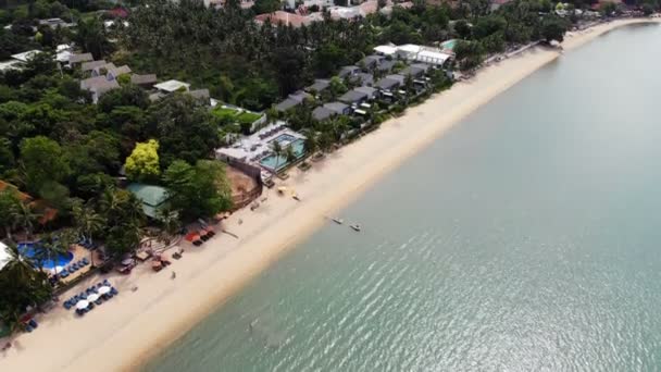 Increíble Vista Aérea Del Mar Isla Tropical — Vídeo de stock