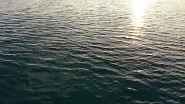 Blauwe Zee Water Rimpel Video — Stockvideo