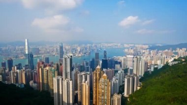 4K Zaman dilimi Hong Kong şehrinin siluetini eritti
