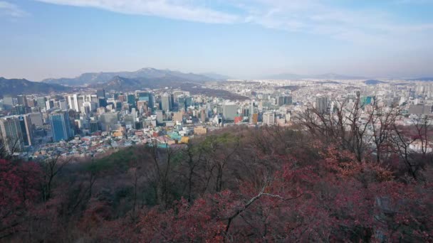 Tiempo Lapso Edificios Del Horizonte Seúl Corea Del Sur — Vídeo de stock
