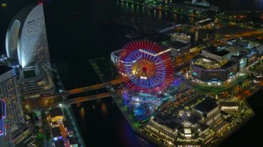 Yokohama gece manzarasının zamanlaması, Japonya