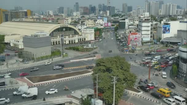 Vidéo Time Lapse Circulation Achalandée Bangkok Thaïlande — Video