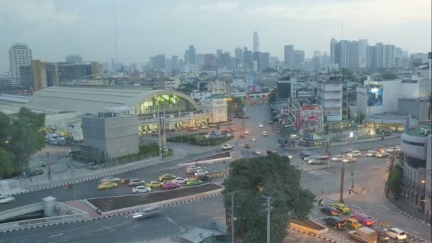 Vidéo Time Lapse Circulation Achalandée Bangkok Thaïlande — Video