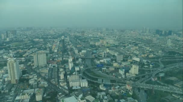 Tid Förflutit Upptagen Bangkok Stad Thailand — Stockvideo