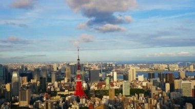 Japonya 'da Tokyo şehrinde zaman atlamalı görünüm