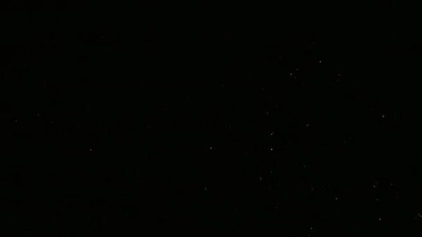 Clip Bella Spettacolo Pirotecnico Sul Cielo Notturno — Video Stock