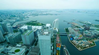 Yokohama Japonya 'nın gündüz manzarası