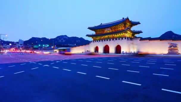 Seoul Corea Del Sud Dicembre 2018 Time Lapse Del Palazzo — Video Stock