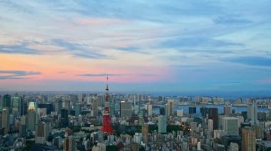  Tokyo şehrinin havadan görünüşü, Japonya