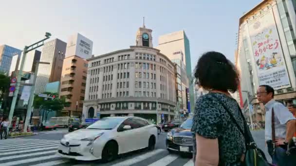 Tokyo Giappone Luglio 2018 Persone Che Percorrono Traversata Shibuya — Video Stock