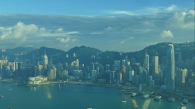 4K Zaman dilimi Hong Kong şehrinin siluetini eritti