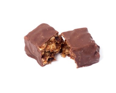 Beyaz arka plan üzerinde izole çikolata şeker. lezzetli truffle. İzole lezzetli çikolatalı pralin