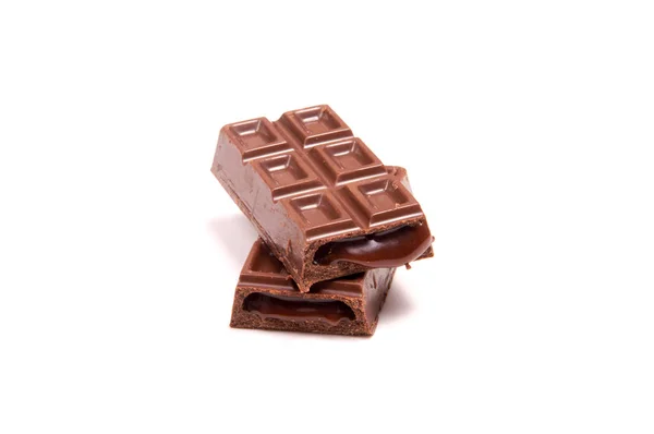 Шоколадні Цукерки Ізольовані Білому Тлі Смачний Трюфель Смачні Шоколадні Праліни — стокове фото