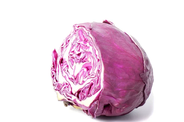 stock image Fresh homemade cabbage isolated on white background. Head of cabbage .