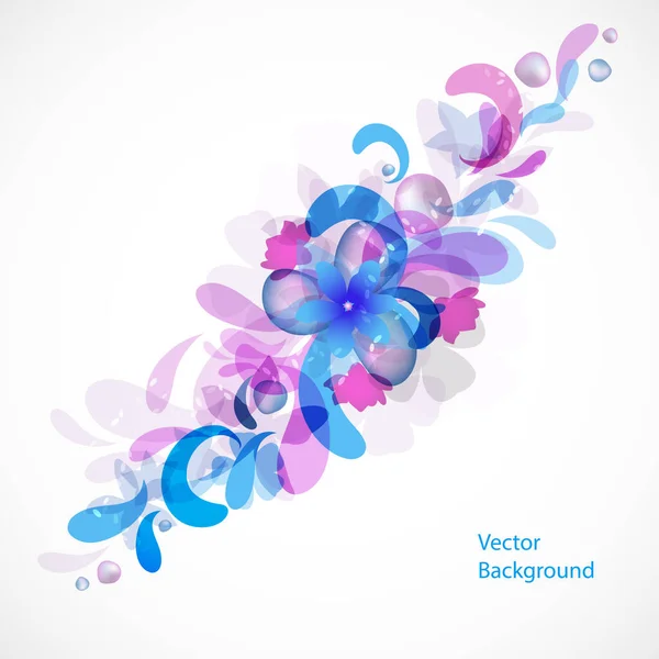 Vector Fundo Floral Modelo — Vetor de Stock