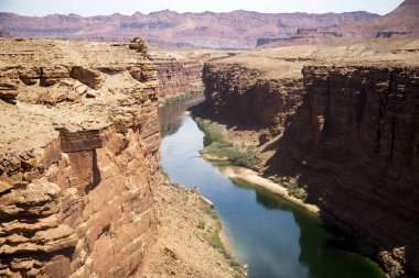 Colorado Nehri ve mermer Kanyon Lees feribot, Arizona Grand Kanyon Milli Parkı yakınındaki. 