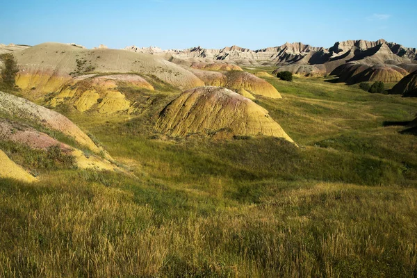 Late Afternoon View Badlands National Park South Dakota — Stock Photo, Image