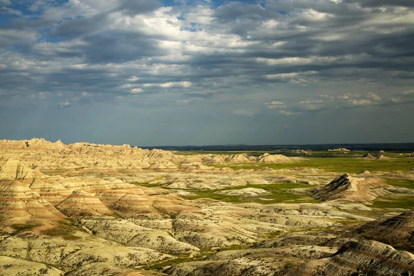 Late Afternoon View Badlands National Park South Dakota — Stock Photo, Image