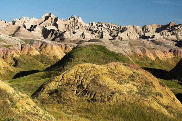 Late Afternoon View Badlands National Park South Dakota — Stock Photo, Image