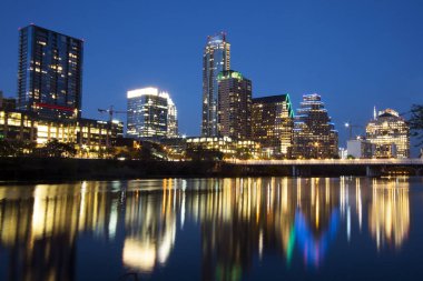 Austin Texas manzarası alacakaranlıkta