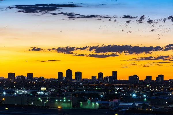 Sunset Uptown Phoenix Arizona — Stock Photo, Image
