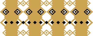 Kare altın ve siyah oluşan zarif dekoratif kenarlık