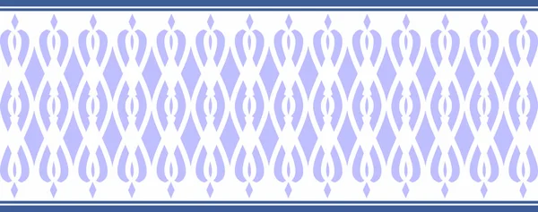 Elegante Borde Decorativo Compuesto Por Varios Colores Azules — Vector de stock