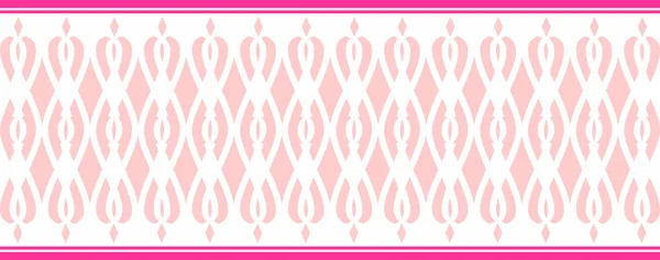 Elegant Decorative Border Made Several Pink Colors — Stock Vector