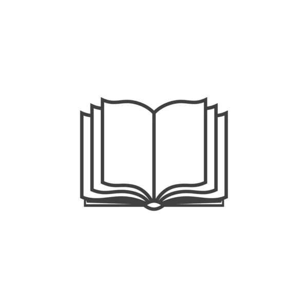 Icono Del Libro Diseño Signos Tienda Libros Educación Ilustración Vectorial — Archivo Imágenes Vectoriales