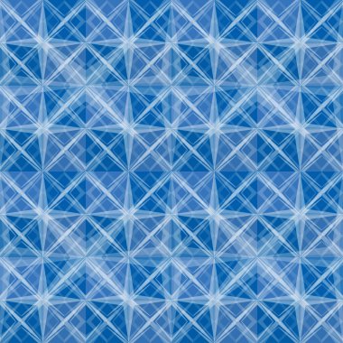 Soyut desenli eşkenar dörtgen arkaplan. Şeffaf yıldızlar tasarım arka planı. Vektör İllüstrasyonu