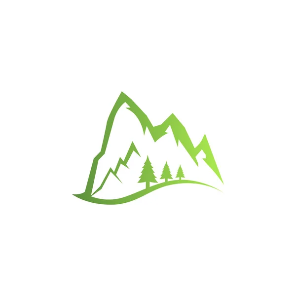 Mountains logo. Logo outdoor adventure in mountain. Vector illustration