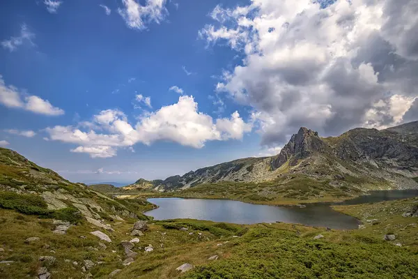 Vista Sobre Região Lago Rila Sete Montanha Búlgara Rila Lago — Fotografia de Stock