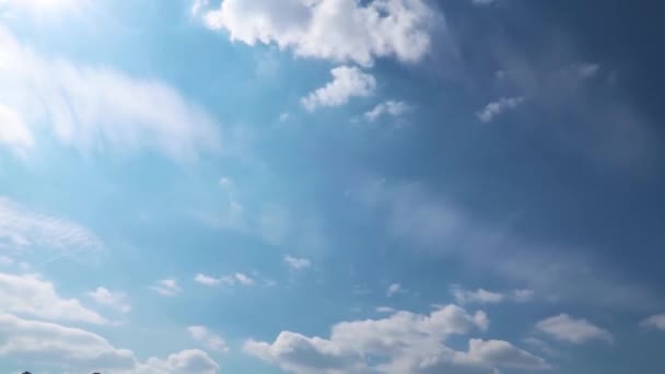 Timelapse Moving Clouds Full — Stock Video
